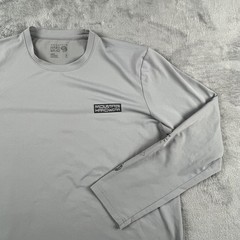 Mountain Hardwear Shirt Mens Large Gray Long Sleeve Recycled Polyester OM6210