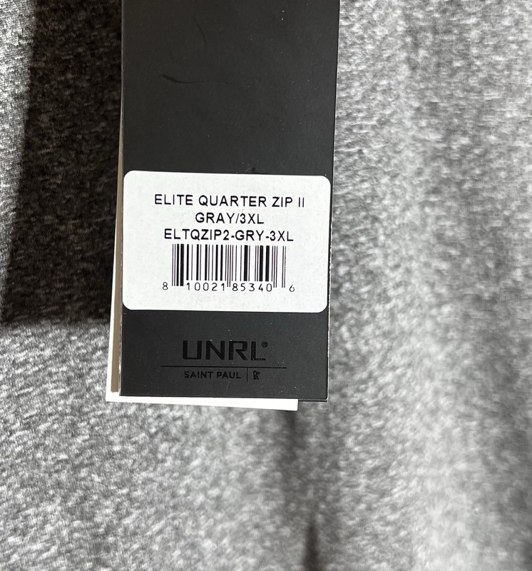 UNRL Elite 1/4 Zip II Pullover Shirt Mens Size 3XL Gray Performance Stretch New gallery