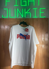 NEVER WORN! PUMA CAT OVERLAP XL Men’s Graphic Print T-Shirt Tee Shirt White