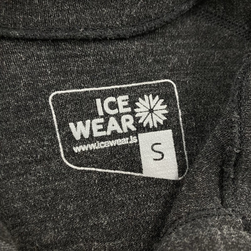 Icewear Merino Wool 1/4 Zip Baselayer Shirt Men Small Dark Grey Pullover Hiking gallery