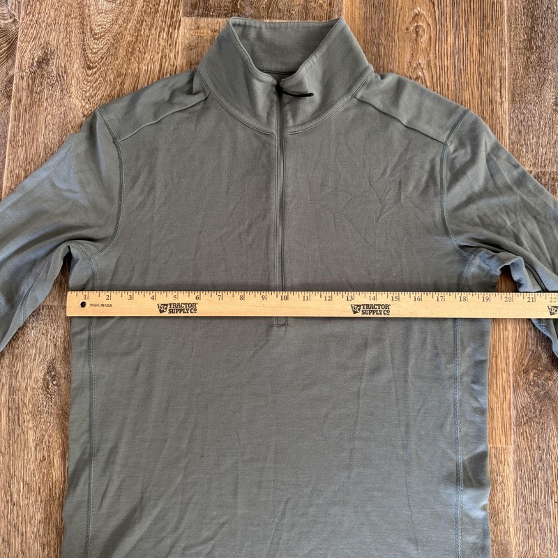 NOBULL 1/4 Zip Pullover Mens Medium Green Merino Wool Long Sleeve Athletic gallery