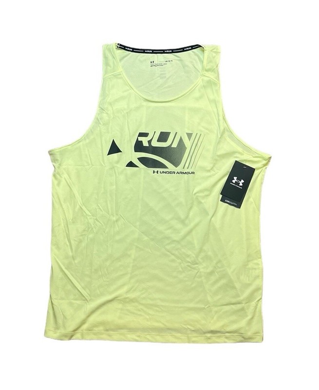 Under Armour Men’s Large Fitted CoolSwitch Run Singlet/Tank- NWT $40 gallery