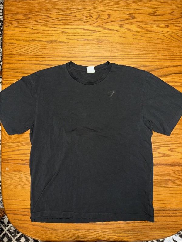 Mens - Gymshark Power T Shirt - Size L - Black/Gray gallery