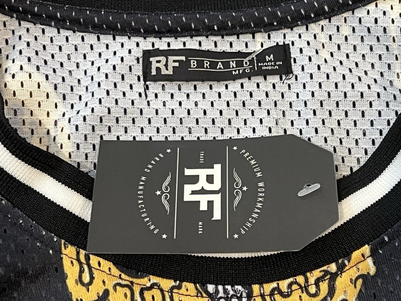 RF Brand Men's Black Mesh Skull / Melting Smiley Face Tank Size Medium NWT gallery