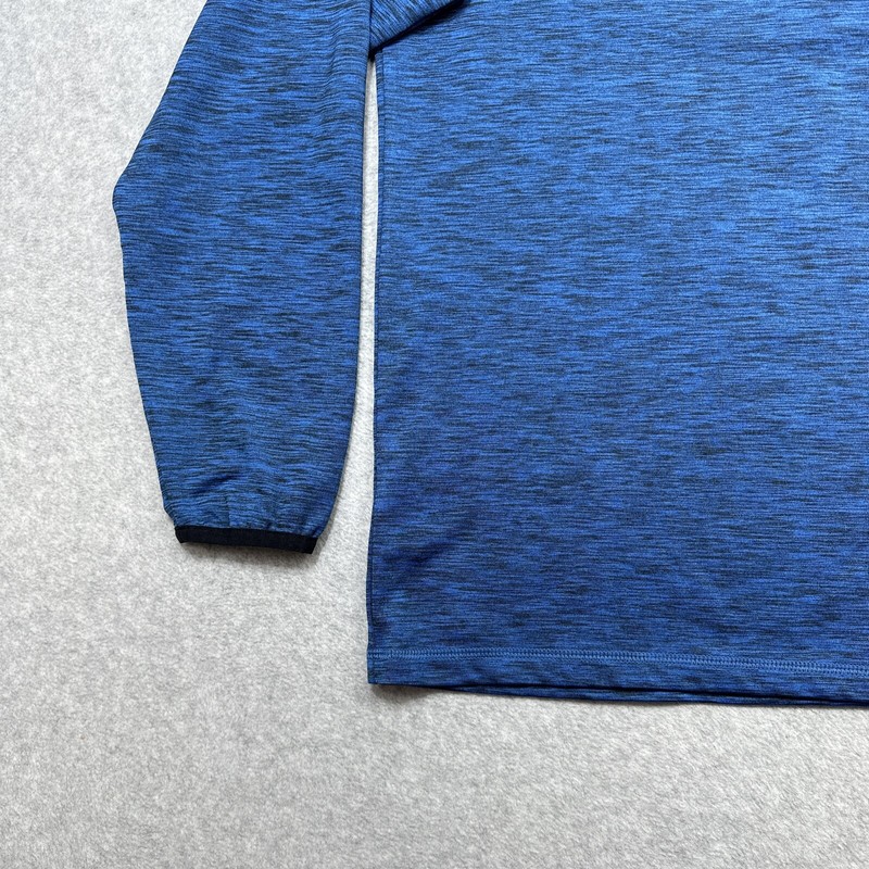 GFore Pullover Large Heather Blue Twilight Performance Stretch 1/4 Zip Golf gallery
