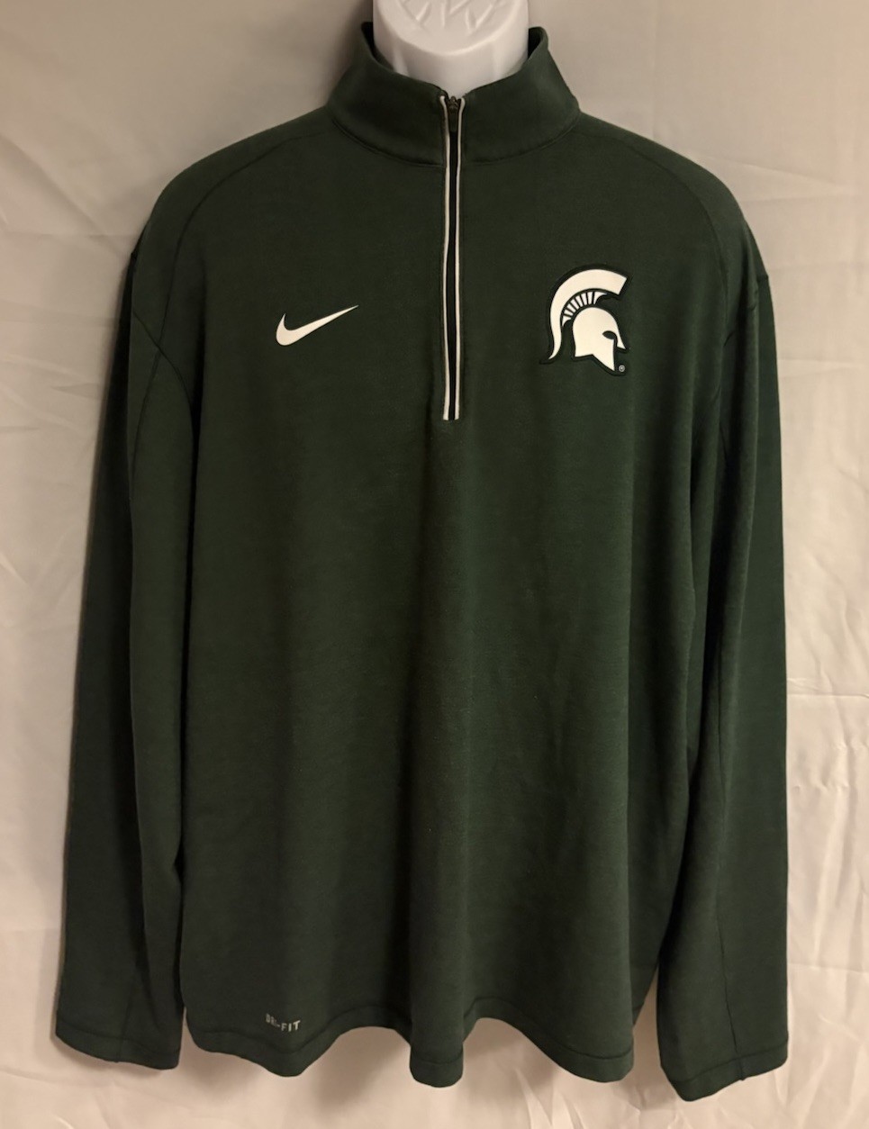 Nike Dri Fit Michigan State Spartans Quarter Zip Pullover Men’s Size XL gallery