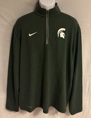 Nike Dri Fit Michigan State Spartans Quarter Zip Pullover Men’s Size XL