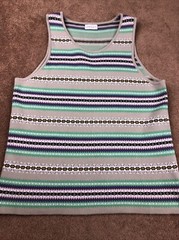 John Elliott Nogales Fair Isle Tank Top Size 1