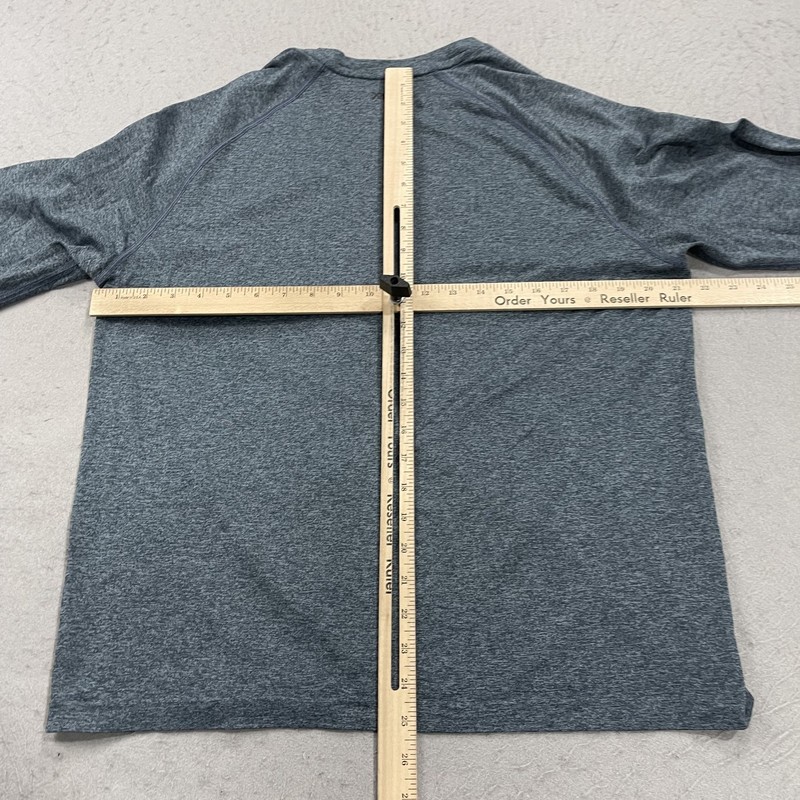 Rhone Shirt Mens Medium Blue Reign Long Sleeve Heather Activewear Gym Stretch gallery