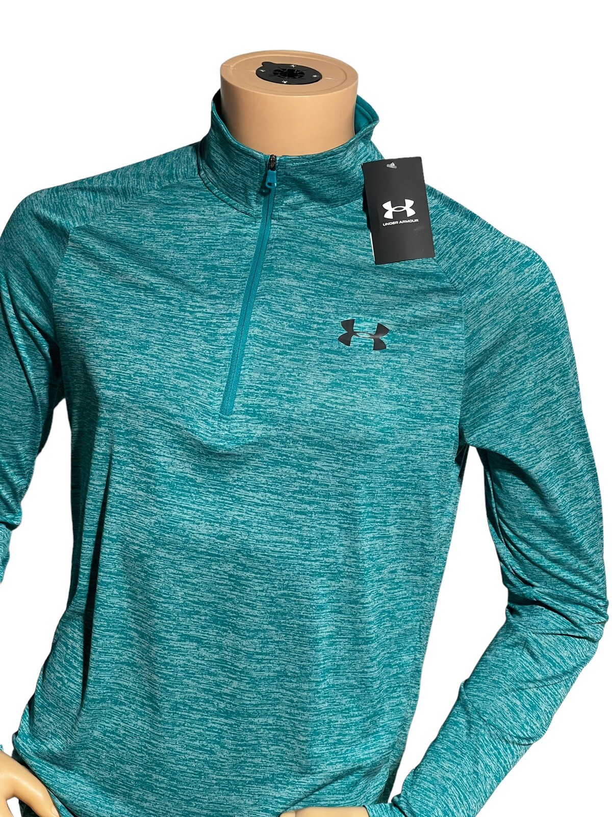Under Armour Men's UA Tech 2.0 1/2 Zip Shirt 1328495-452 Green NWT Sz Small gallery