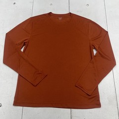 Old Navy Shirt Mens Medium Orange Long Sleeve Active Cloudmotion Performance Tee