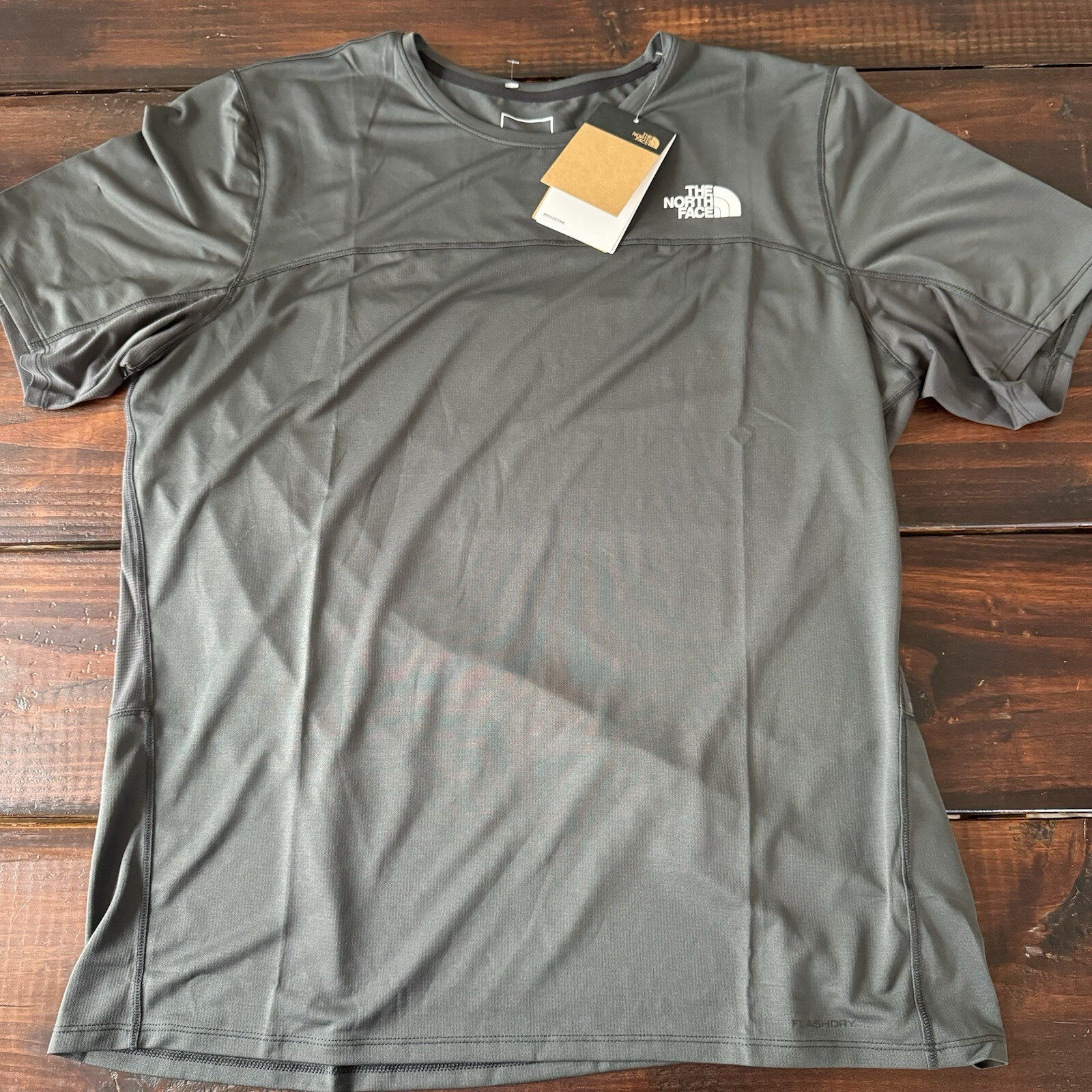The North Face Men’s Sunriser Short Sleeve Flashdry Shirt Grey Size XL $50 gallery
