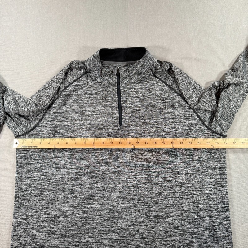 Under Armour UA Tech Quarter Zip Pullover Mens XL Gray Golf Lightweight HeatGear gallery