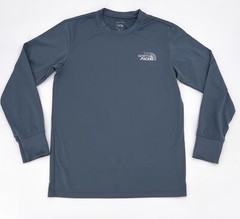 The North Face Shirt Mens Small Bluish Gray fleece Pullover Long Sleeve