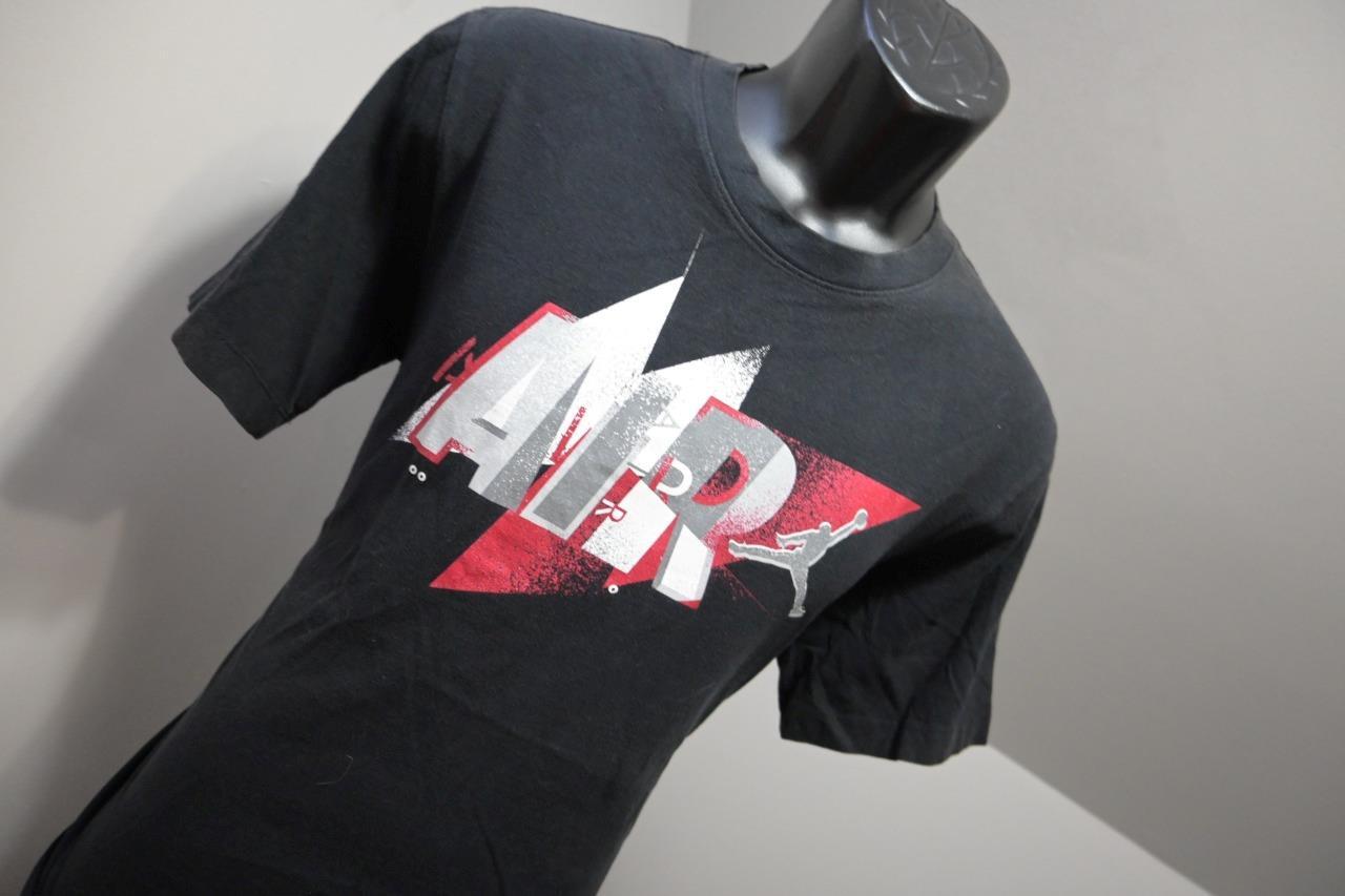 Nike Air Tee Gym T Shirt Graphic Black Standard Fit Short Sleeve Mens Sz Medium gallery