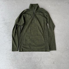 Alphalete Green 1/4 Zip Fitted Compression Shirt Men’s L
