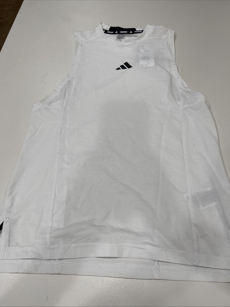 Adidas DESIGNED FOR TRAINING WORKOUT TANK TOP WHITE XS