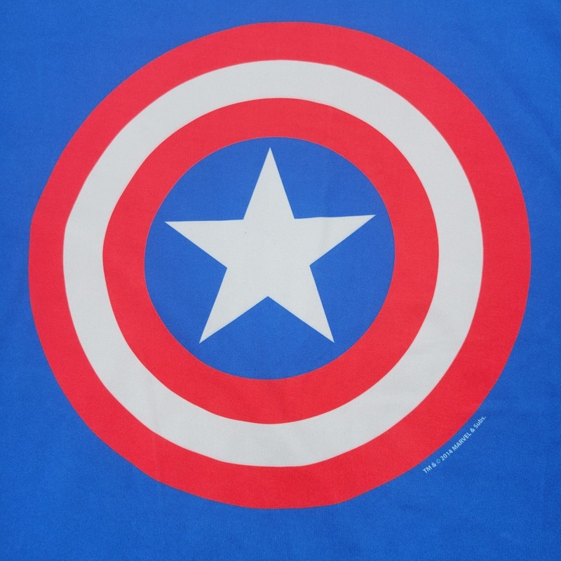 Captain America Under Armor Compression Shirt Men Large MCU Marvel Alter Ego Gym gallery