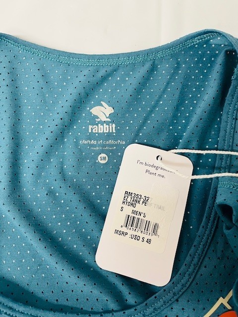Rabbit Men's EZ Tank Perf Trail in Hydro, Size Small- NEW WITH TAG gallery