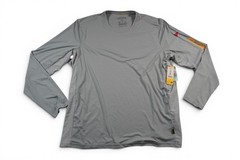 Florence Marine X Shirt Mens 2XL Gray Sun Pro Long Sleeve UPF 50+ Quick Dry Fish