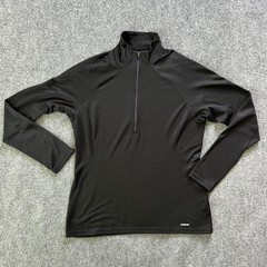 Patagonia Capilene 3 Shirt Mens Large Black 1/4 Zip Long Sleeve Base Layer