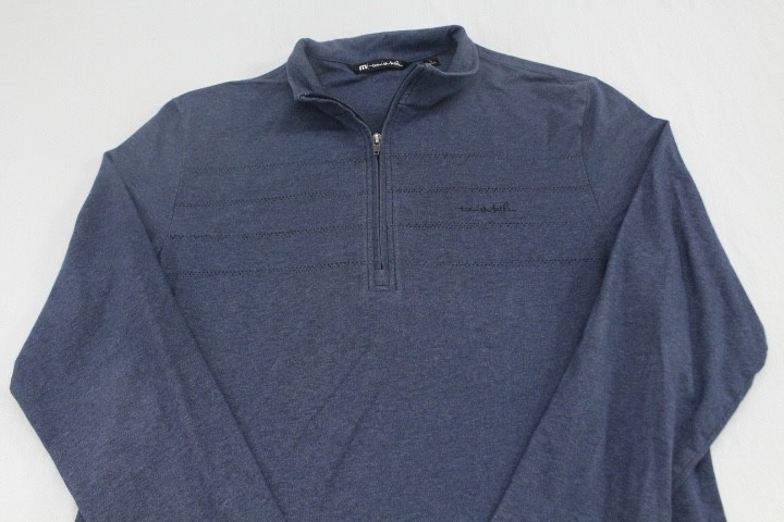 Travis Mathew sz Large Blue Pullover Men's Casual Stretch Activewear gallery