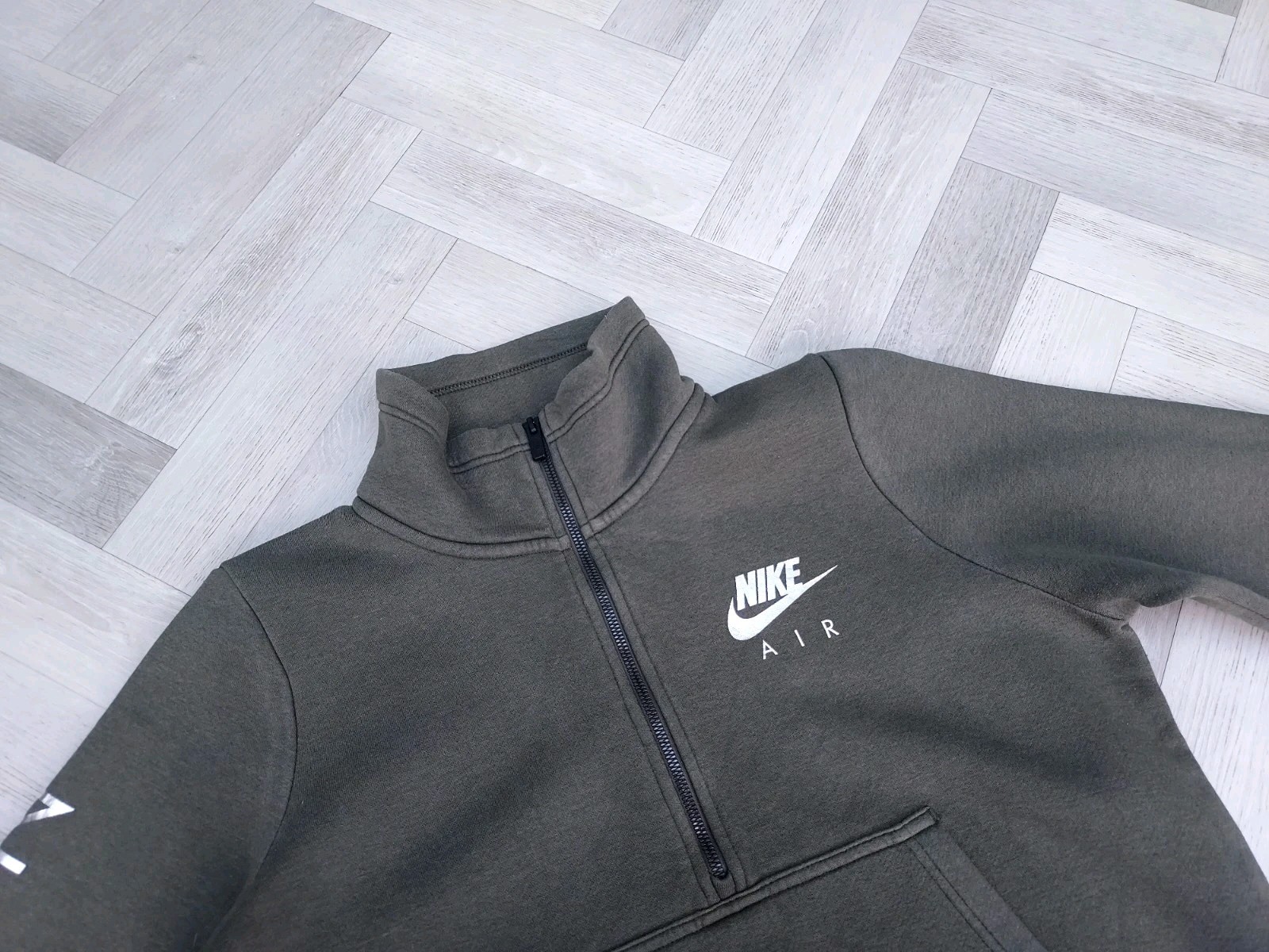 Mens Nike Air 1/4 Zip Track Top Jacket GREEN Size MEDIUM L@@K gallery