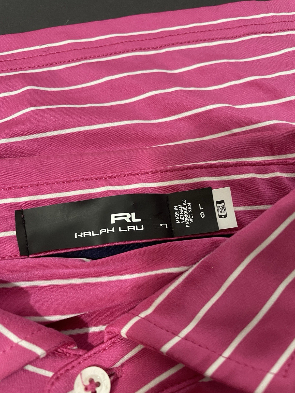 123rd US Open LA Country Club LACC Shirt Mens Size Large Pink Polo - RLX gallery