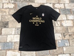 Nike Large USWNT Black Dri-Fit World Champions 2019 Short Sleeve T-shirt