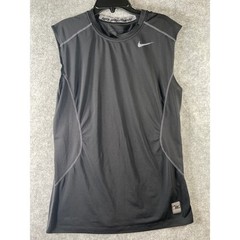 Nike Pro Combat Mens Small Black Dri-FIT Sleeveless Fitted Training Shirt