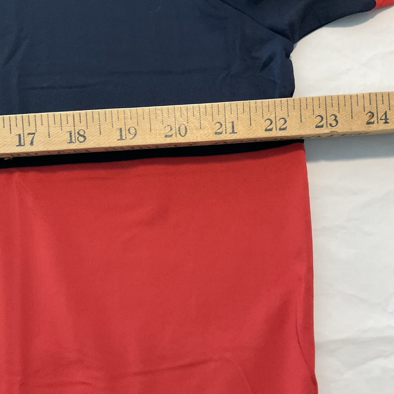 RLX Ralph Lauren Men’s Large 1/4 Zip Wicking Performance Golf Top Navy Red NEW gallery