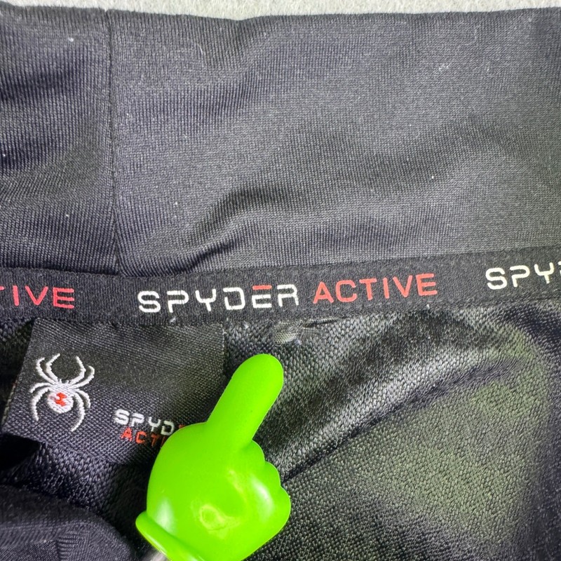 Spyder Active ProWEB Mens Mock Neck Long Sleeve Base Layer Shirt Black Size L gallery