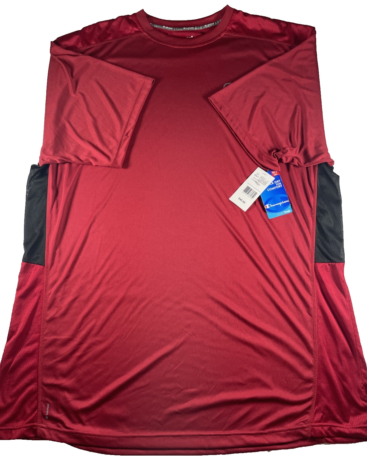 NWT Men’s Champion Powertrain Vapor Big & Tall Red/BLK 2XLT. MSRP $40.00 gallery