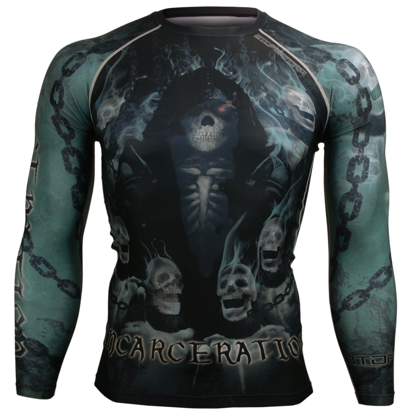[FX-115] BTOPERFORM Compression Skin Tight Base layer Rash guard MMA Training gallery