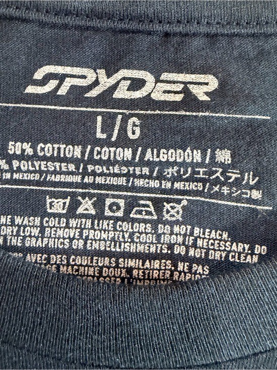 Spyder Mens Slalom Short Sleeve Heather T-Shirt Blue Large gallery