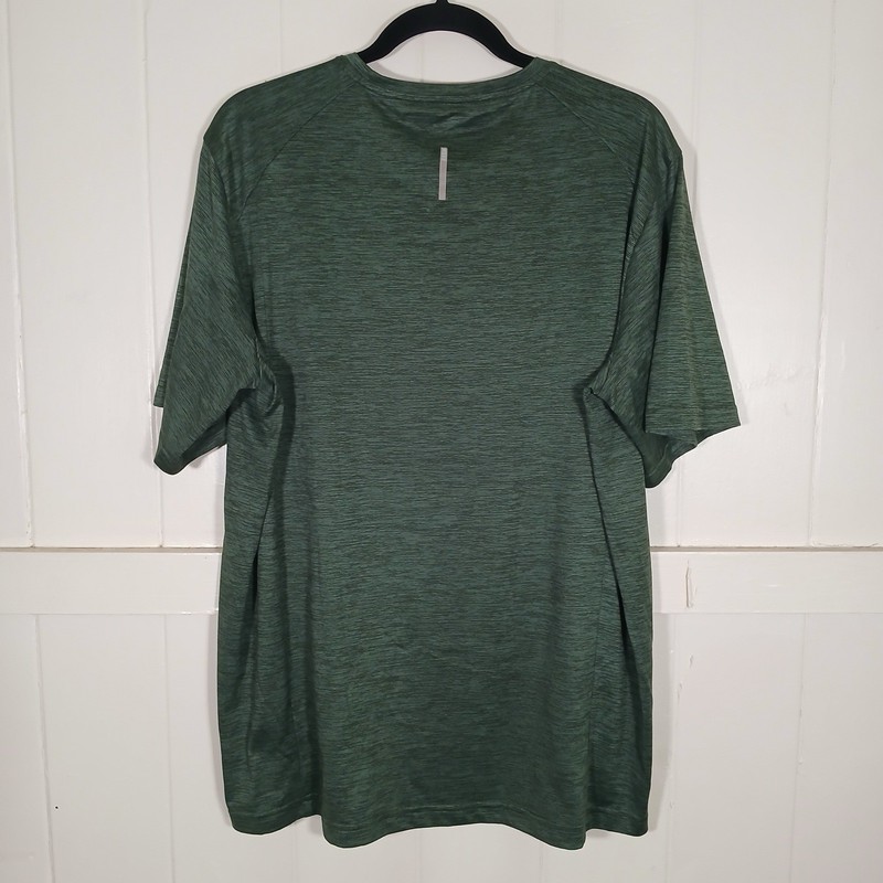 REI Co-op Active Tee Mens Large Tall Green Heathered Performance Shirt gallery