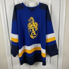 Kobe Sportswear Men’s Sterling High U-KNIGHTED IN ’21 Goalie Cut Hockey Jersey L