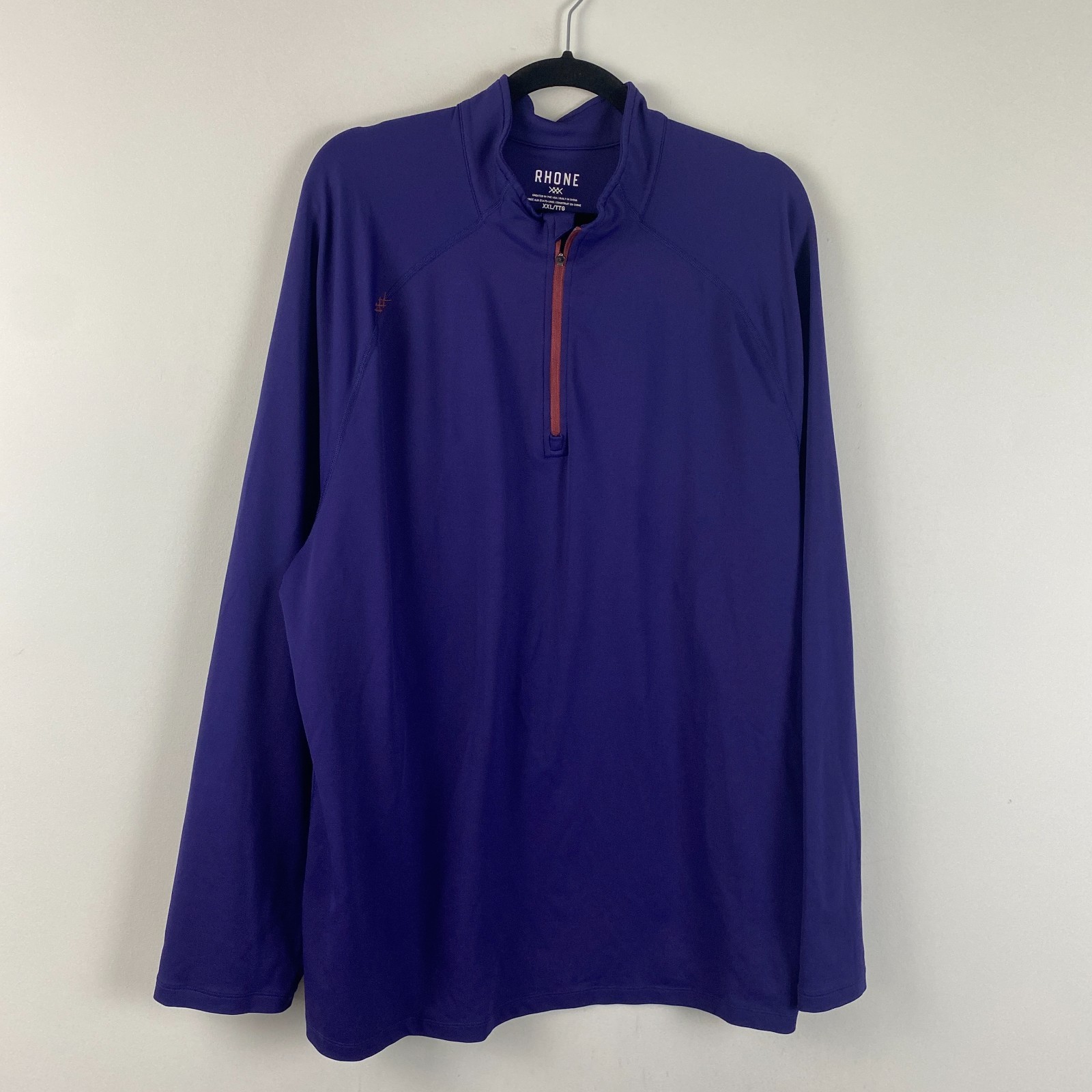 Rhone Session 1/4 Zip Pullover Mens XXL Purple Lightweight Performance Stretch gallery