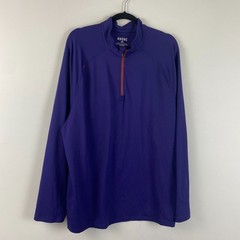 Rhone Session 1/4 Zip Pullover Mens XXL Purple Lightweight Performance Stretch