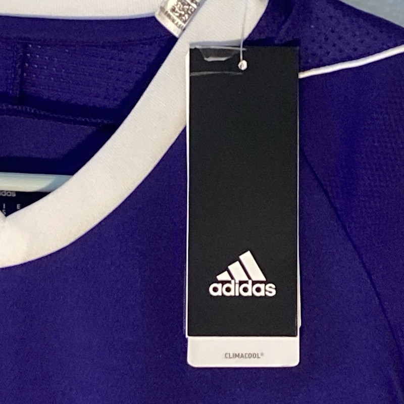 Adidas Men’s Vintage 2010’s Tiro 17 Jersey Purple/White V-Neck Small NWT gallery