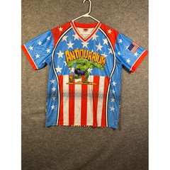 Antiquarium Hulk Slaughter 12 Jersey Mens AXL Patriotic Stars Stripes Mesh Shirt