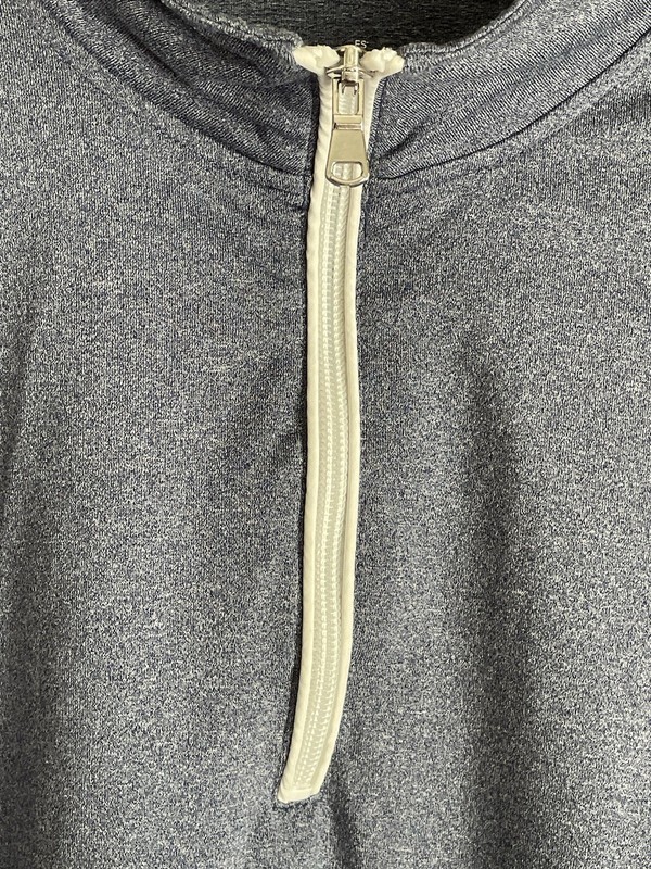 Johnnie O Mens Large Quarter Zip Performance Pullover Blue/Gray Heather Golf gallery