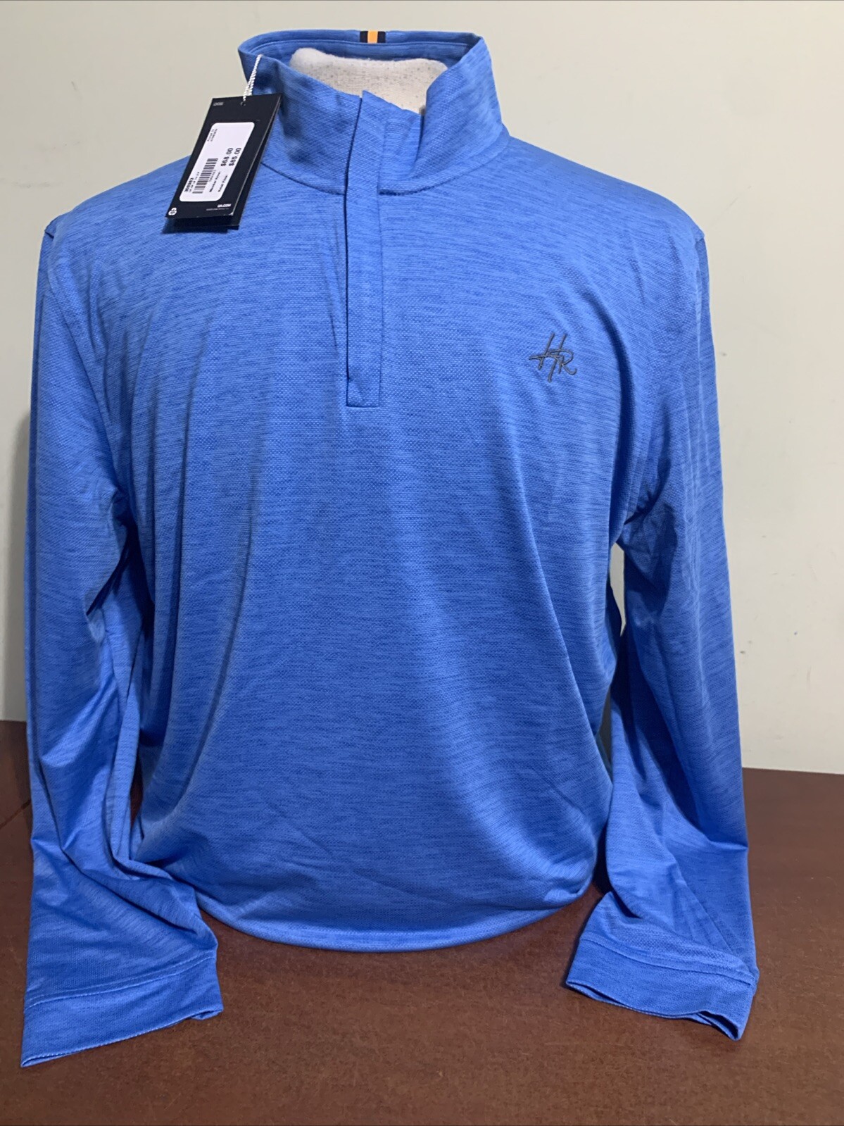 Under Armour Mens Medium Large or XL Blue 1/4 Zip Golf Pullover NEW NWT logo gallery