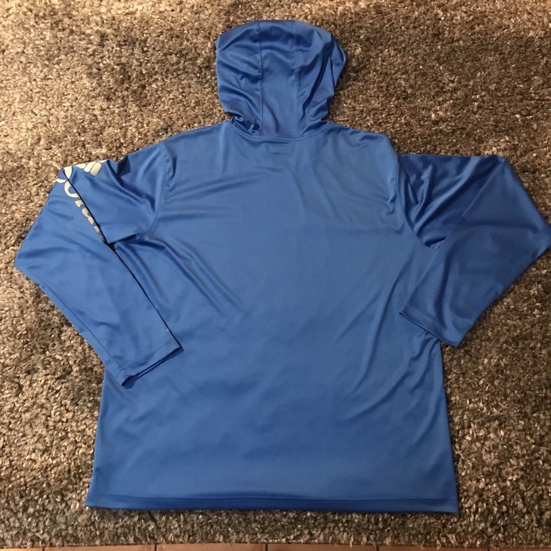 Columbia PFG Hoodie Shirt Men XL Blue Long Sleeve Omni Shade Fishing Performance gallery