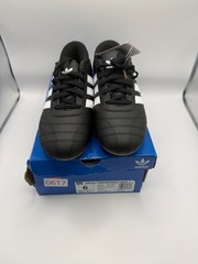 Adidas Taekwondo Lace J Sneakers Black White Size 6