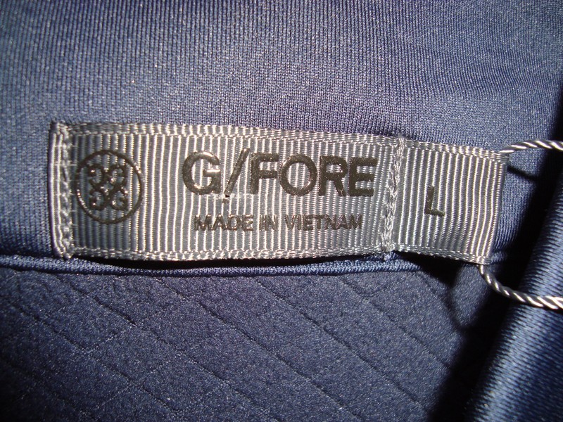 G/FORE FULL ZIP POLYESTER BLEND NAVY GOLF VEST MEN'S SIZE LARGE BNWT@$185.00 gallery