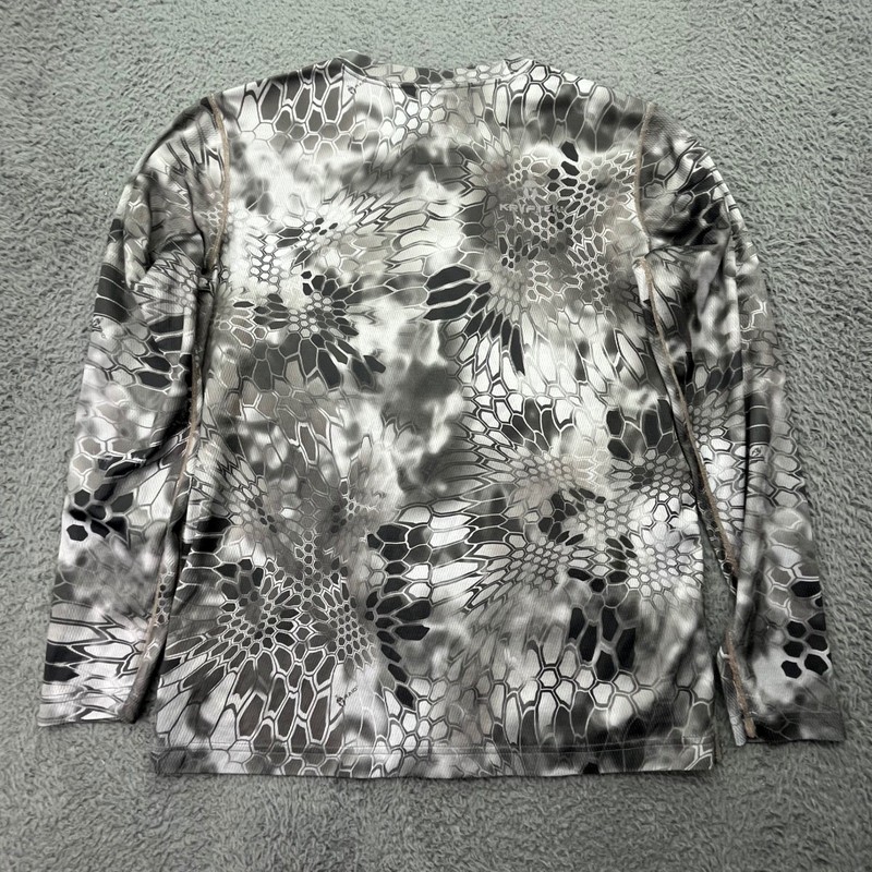 Kryptek RAID Camo Long Sleeve Performance Shirt Men's Grey Black Snakeskin gallery