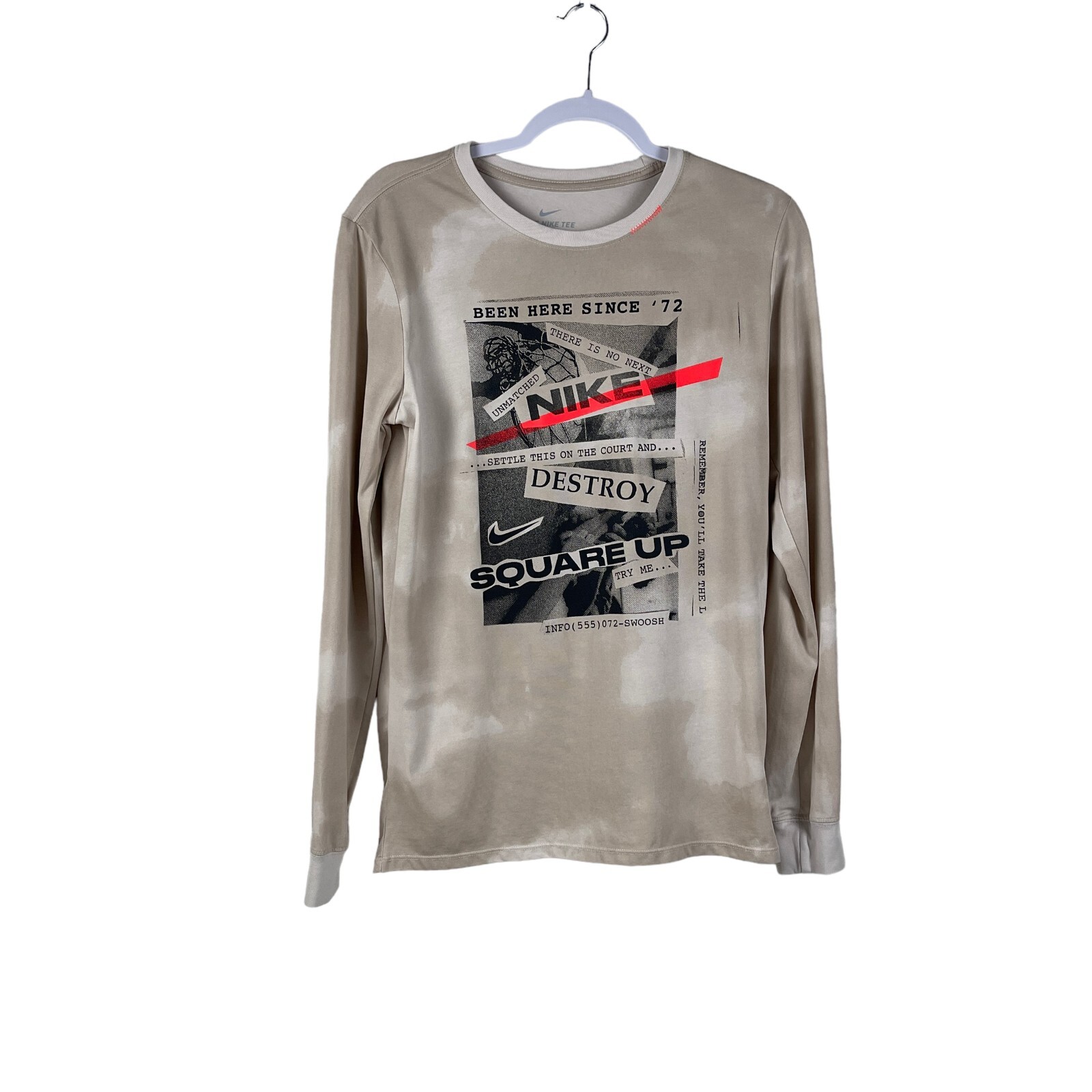 Nike Top Secret Area 72 Grunge 2 Retro Long Sleeve Training Shirt Men's Size S gallery