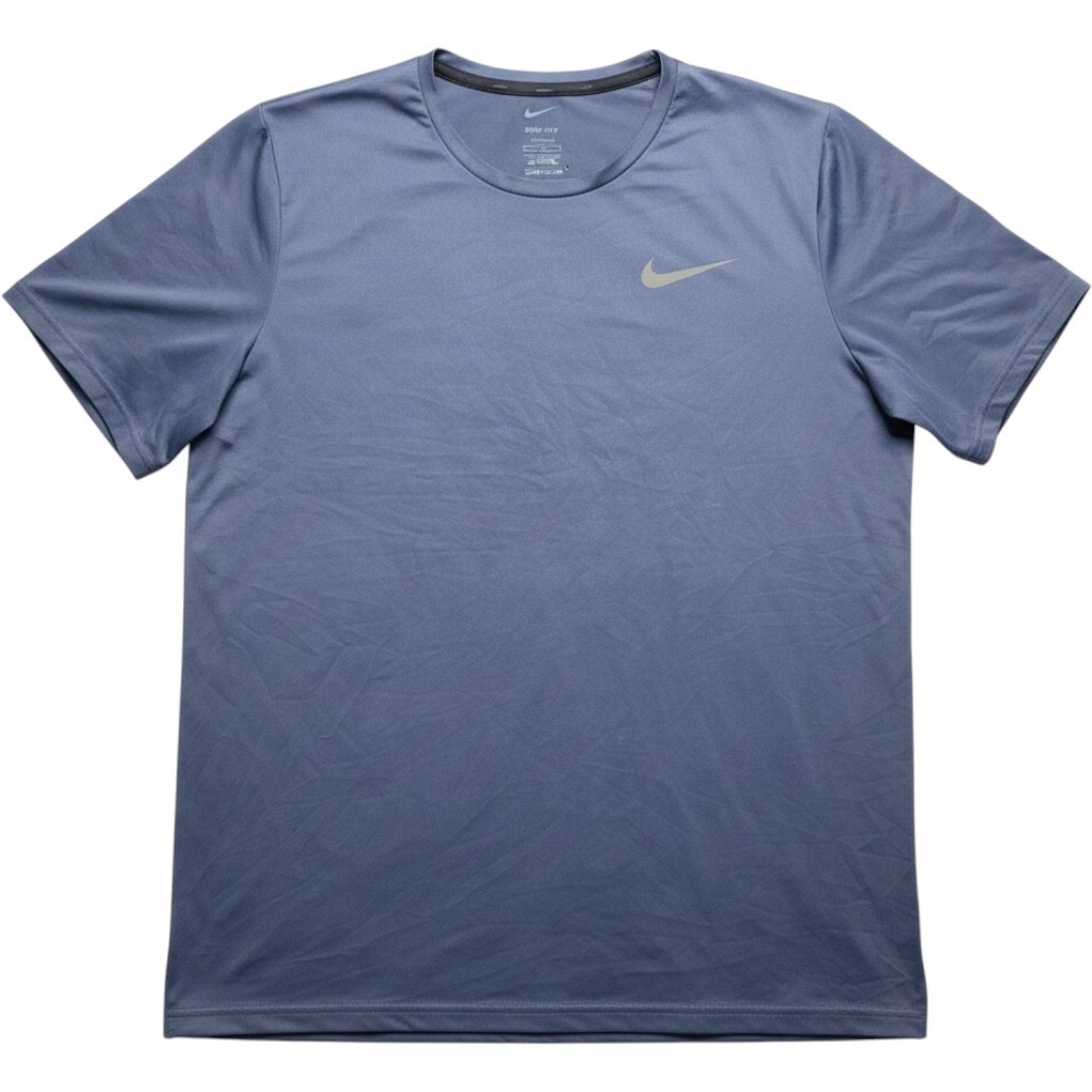 Nike Pro Dri-FIT Mens Medium Tall Blue Short Sleeve Training Shirt Athletic Tee gallery