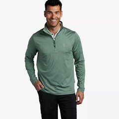 William Murray Golf Chip Shot Pullover Quarter Zip Size M Performance Green EUC!
